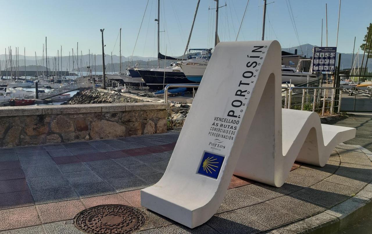 Apartamento Con Piscina En Portosin Portosín Exterior foto